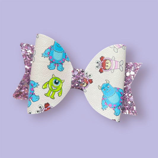 Monster and toddler hair bow