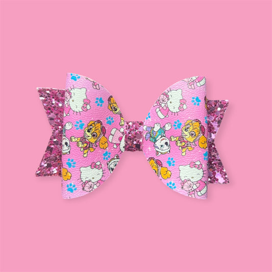 Skye Everest and kitty mix hair bow