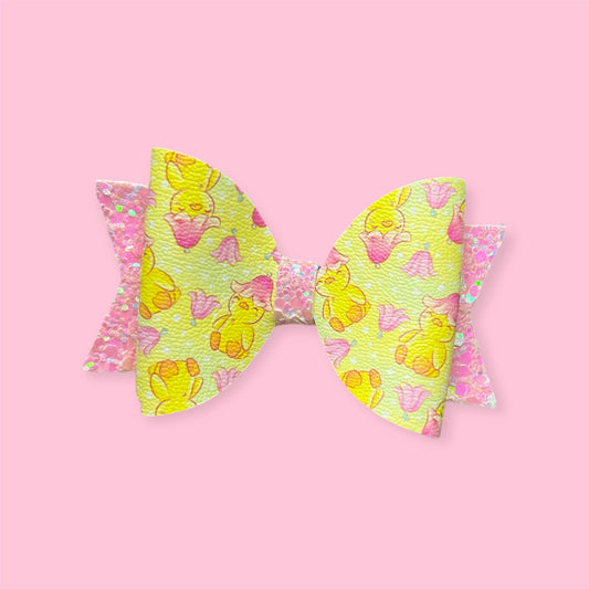 Duckling hair bow