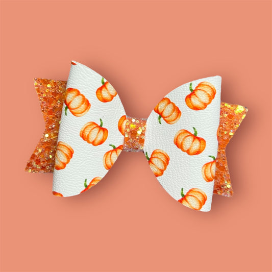 Pumpkin hair bow