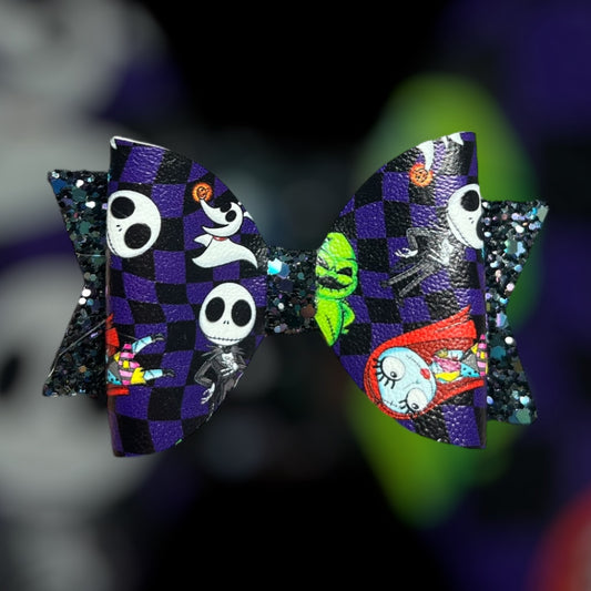 Nightmare before Christmas hair bow