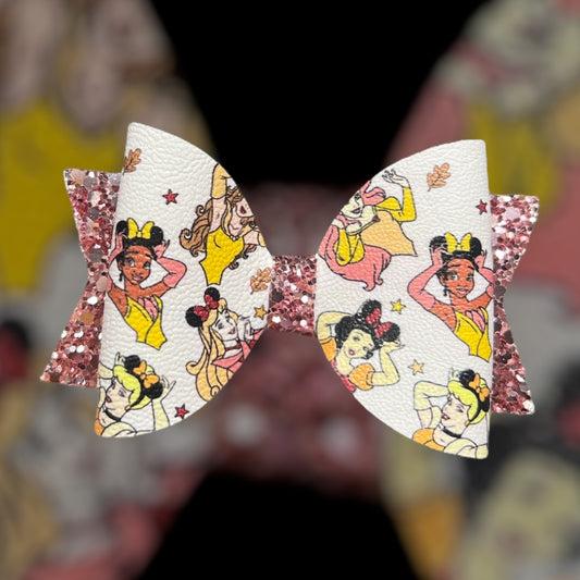 Princess autumn hair bow