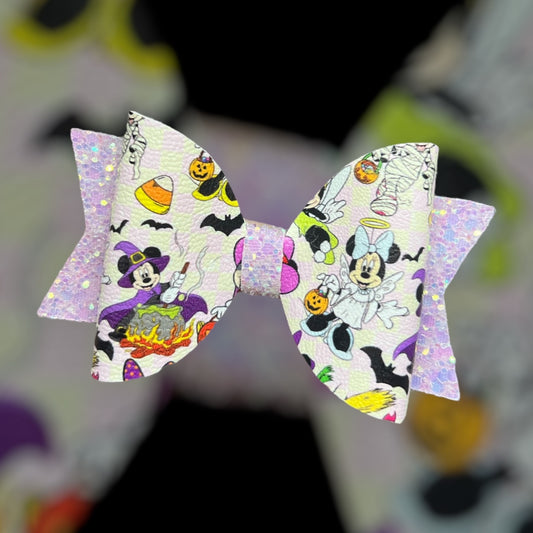 Minnie Halloween hair bow