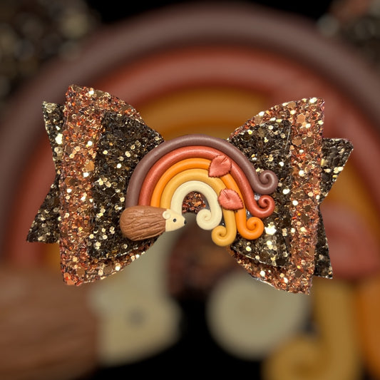 Hedgehog hair bow