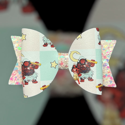 Moana Xmas hair bow