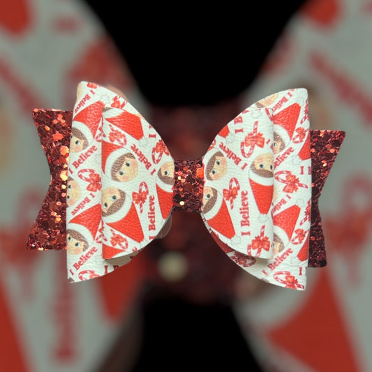Elf on shelf hair bow