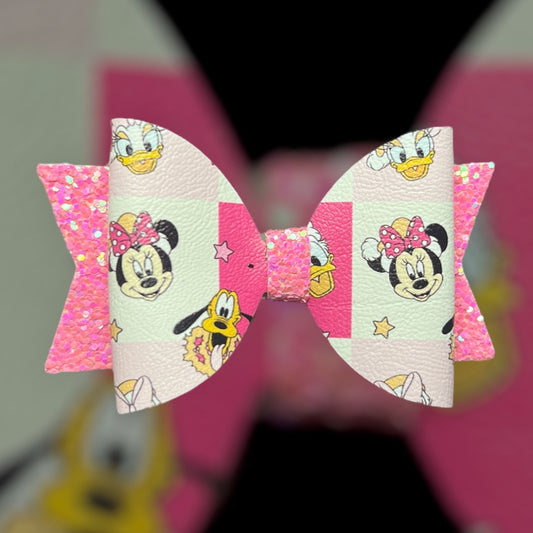 Minnie Christmas hair bow