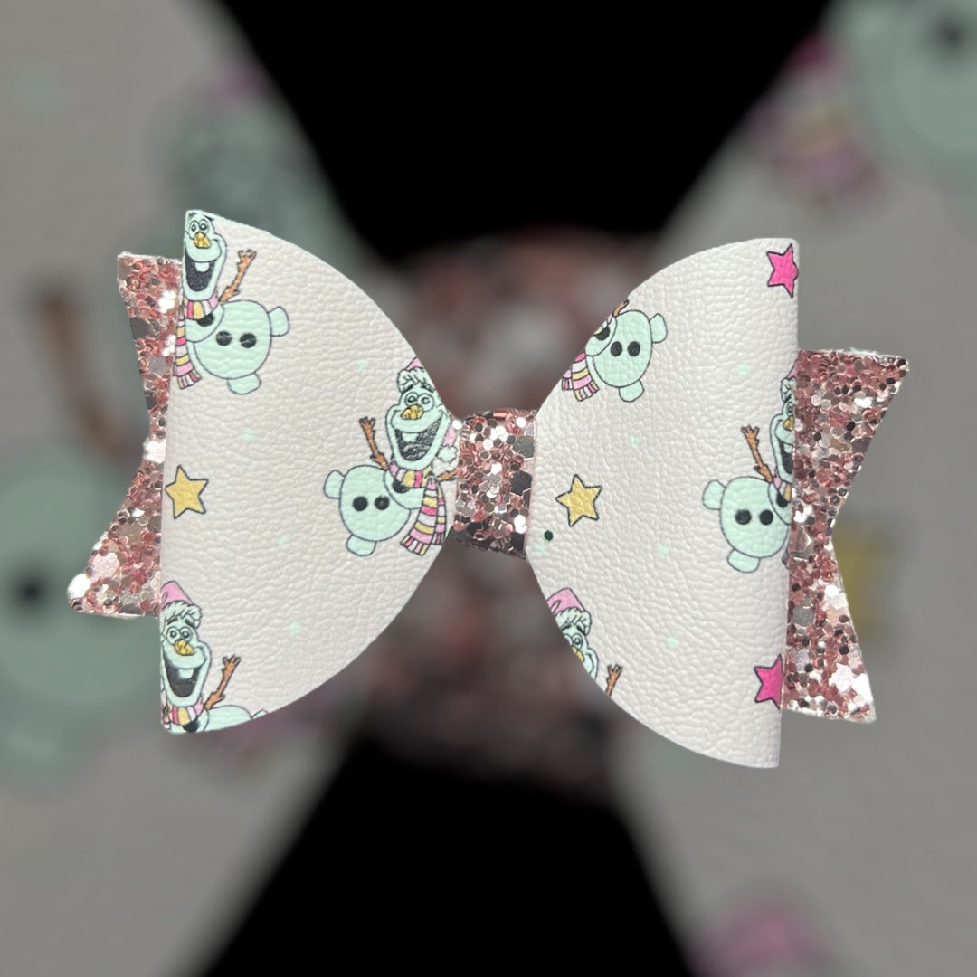 Olaf hair bow