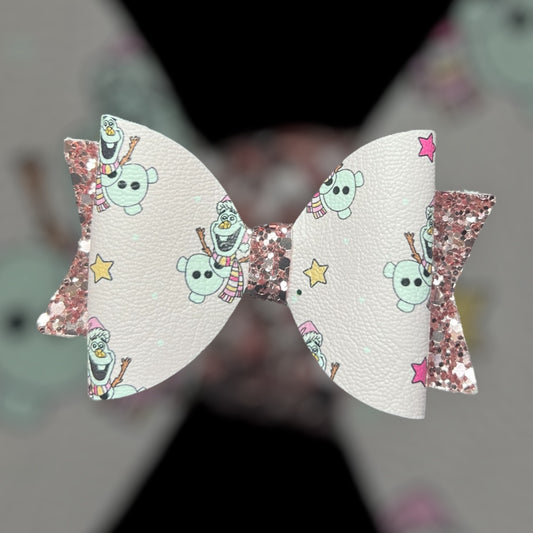 Olaf hair bow