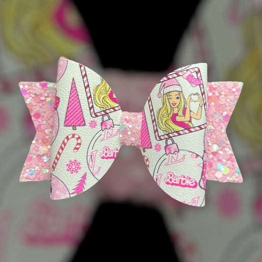 Babe Christmas hair bow