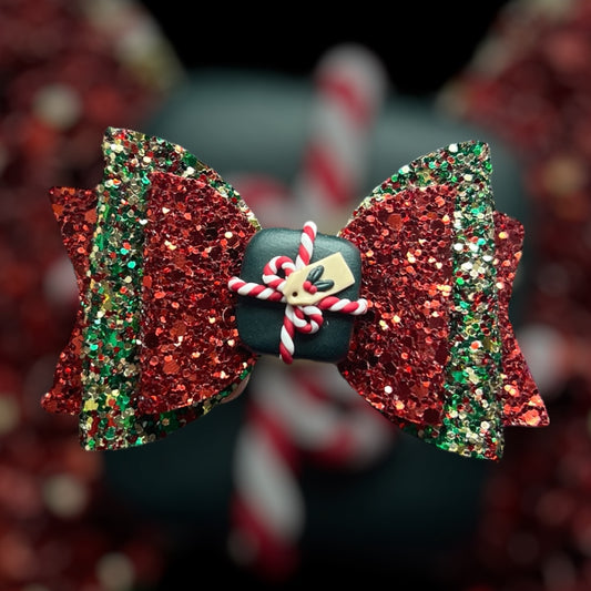 Present hair bow (ONCE GONE ITS GONE)