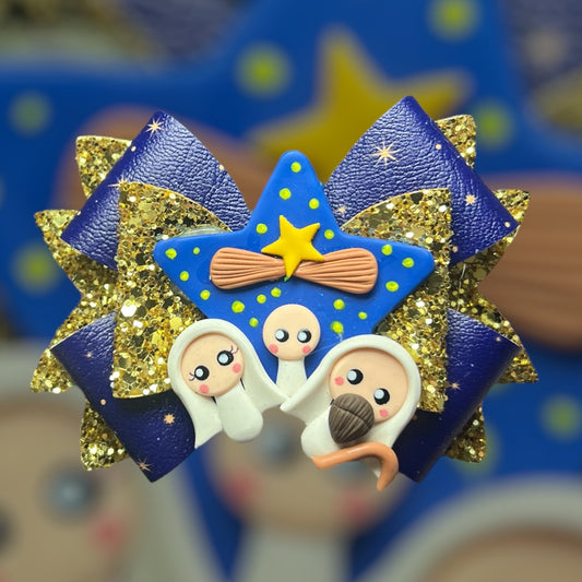 Nativity hair bow