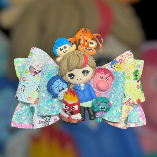Inside out hair bow