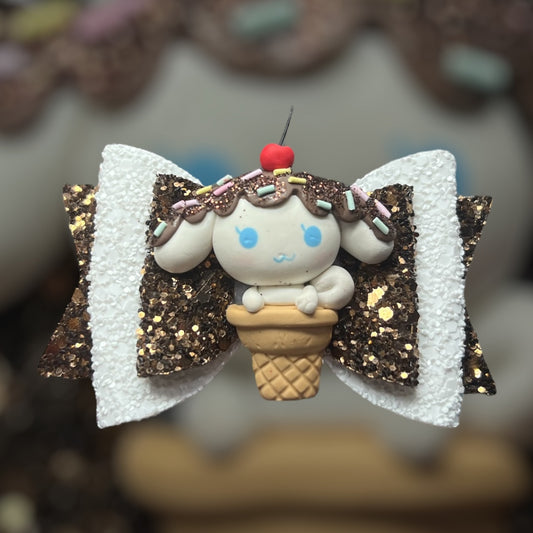 Cinnamaroll icecream hair bow