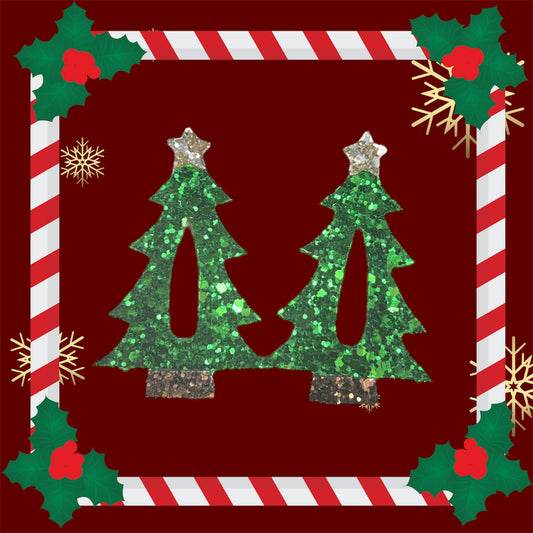 Christmas tree hair slide
